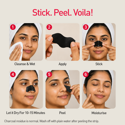 Bamboo Charcoal Nose Strips