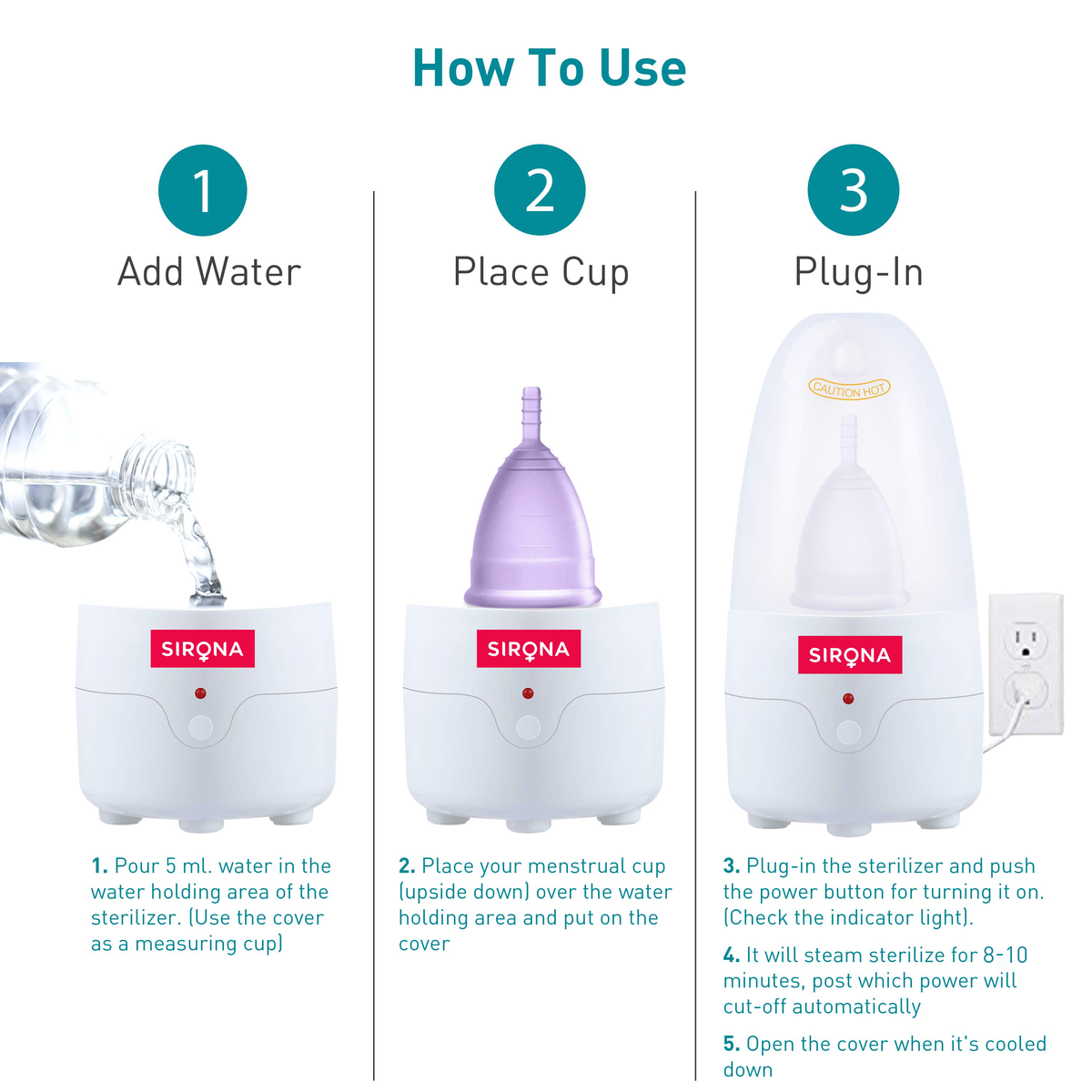 Menstrual Cup &amp; Electric Sterilizer