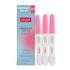 Sirona menopause test kit with three test sticks on a white background