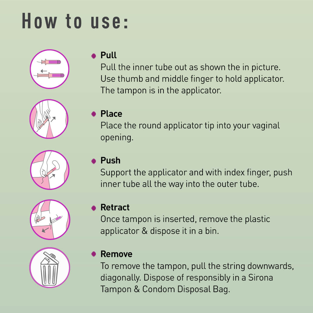 Sirona Applicator Tampons for Normal Flow | BPA-free Tampon Applicator, Ultra Soft, FDA Approved, Dermatologically tested - (16 Pcs)