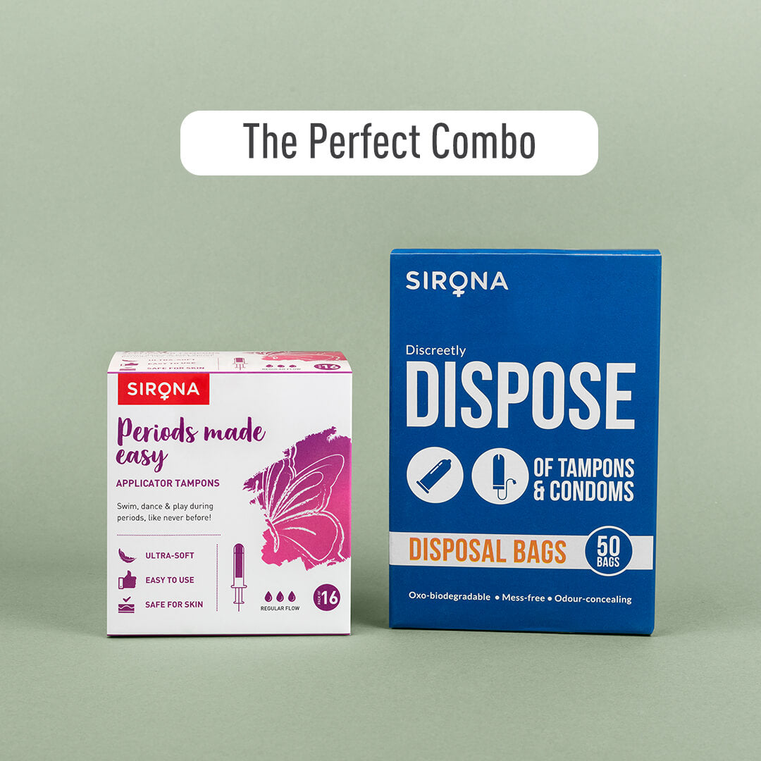 Sirona Applicator Tampons for Normal Flow | BPA-free Tampon Applicator, Ultra Soft, FDA Approved, Dermatologically tested - (16 Pcs)
