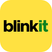 Blinkit logo on a yellow background