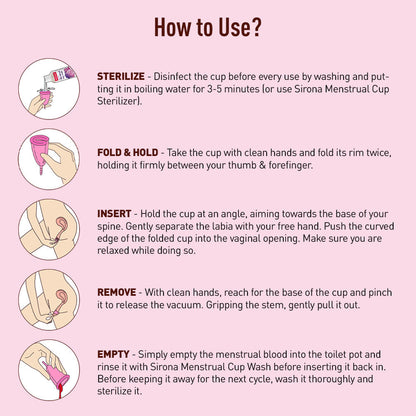 Sirona Menstrual Cup with Pouch - Duo Pack
