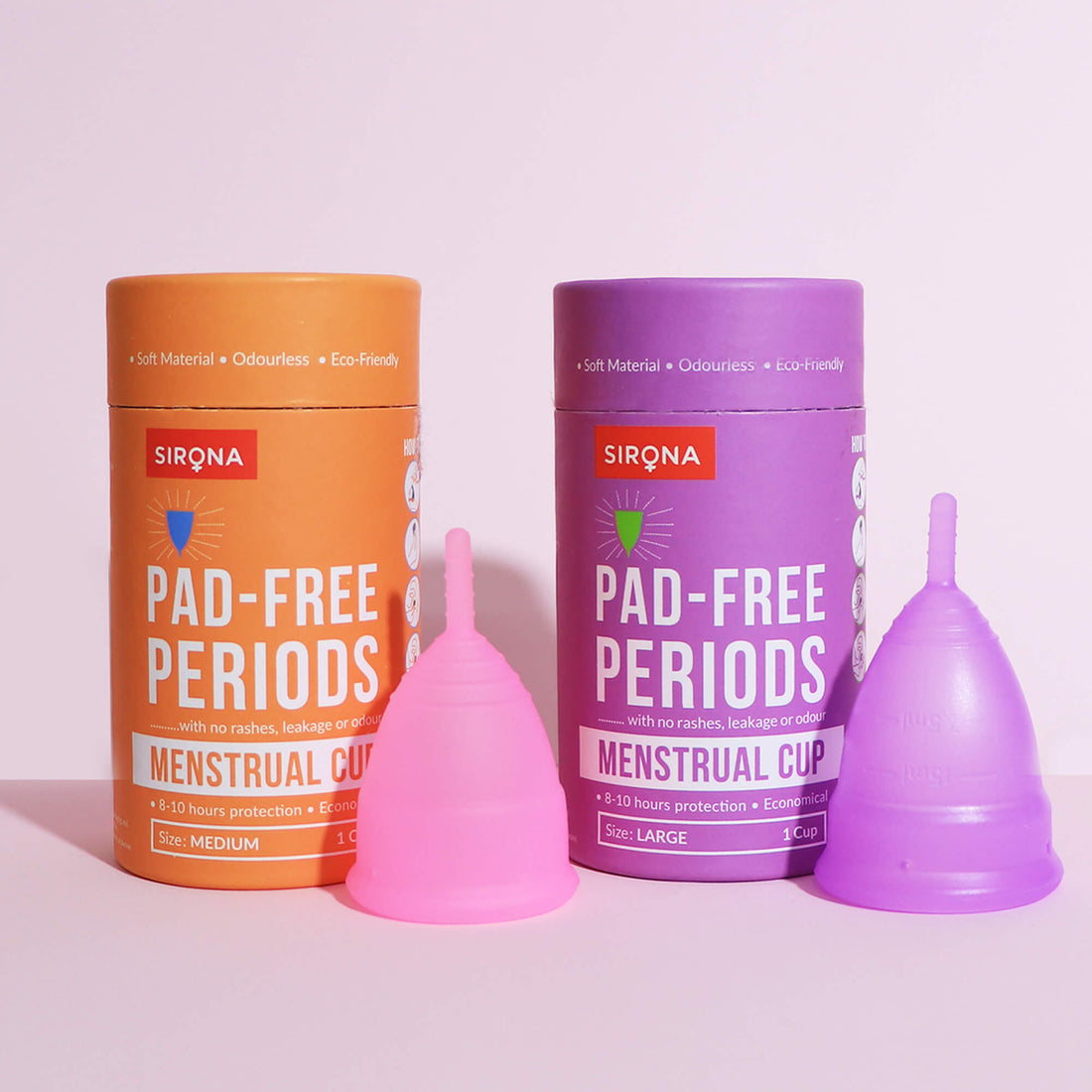 Sirona Menstrual Cup with Pouch - Duo Pack