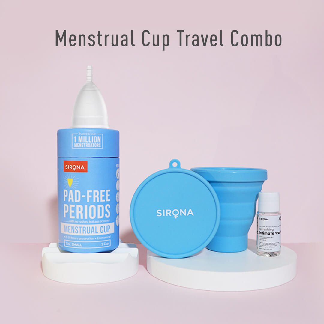 Menstrual Cup &amp; Sterilizer Kit - FREE Mini Intimate Wash