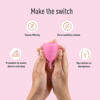 Menstrual Cup &amp; Sterilizer Kit - FREE Mini Intimate Wash
