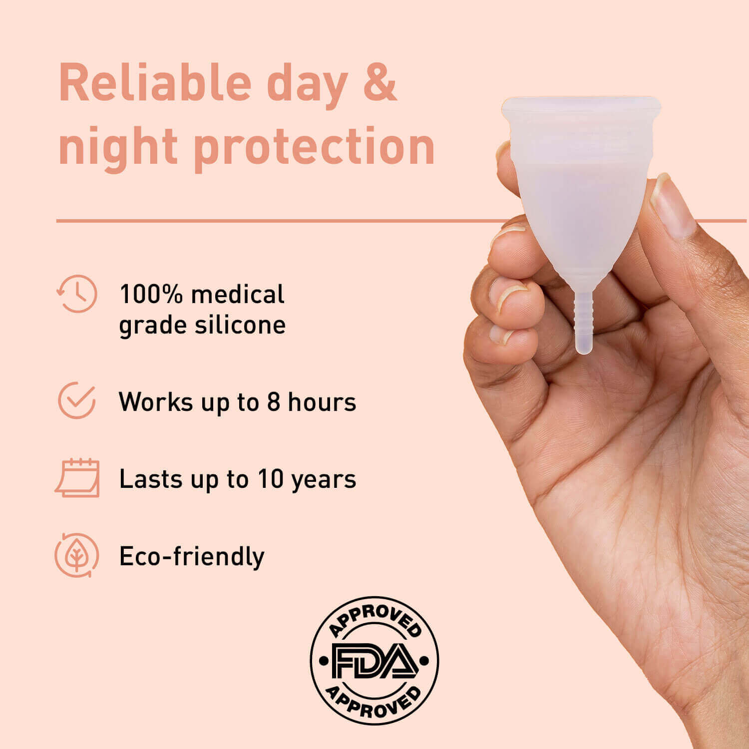 Sirona Reusable Menstrual Cup with Menstrual Cramp Relief Oil (9 ml)