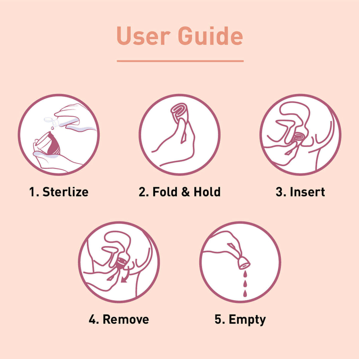 Reusable Menstrual Cup with Menstrual Cramp Relief Oil