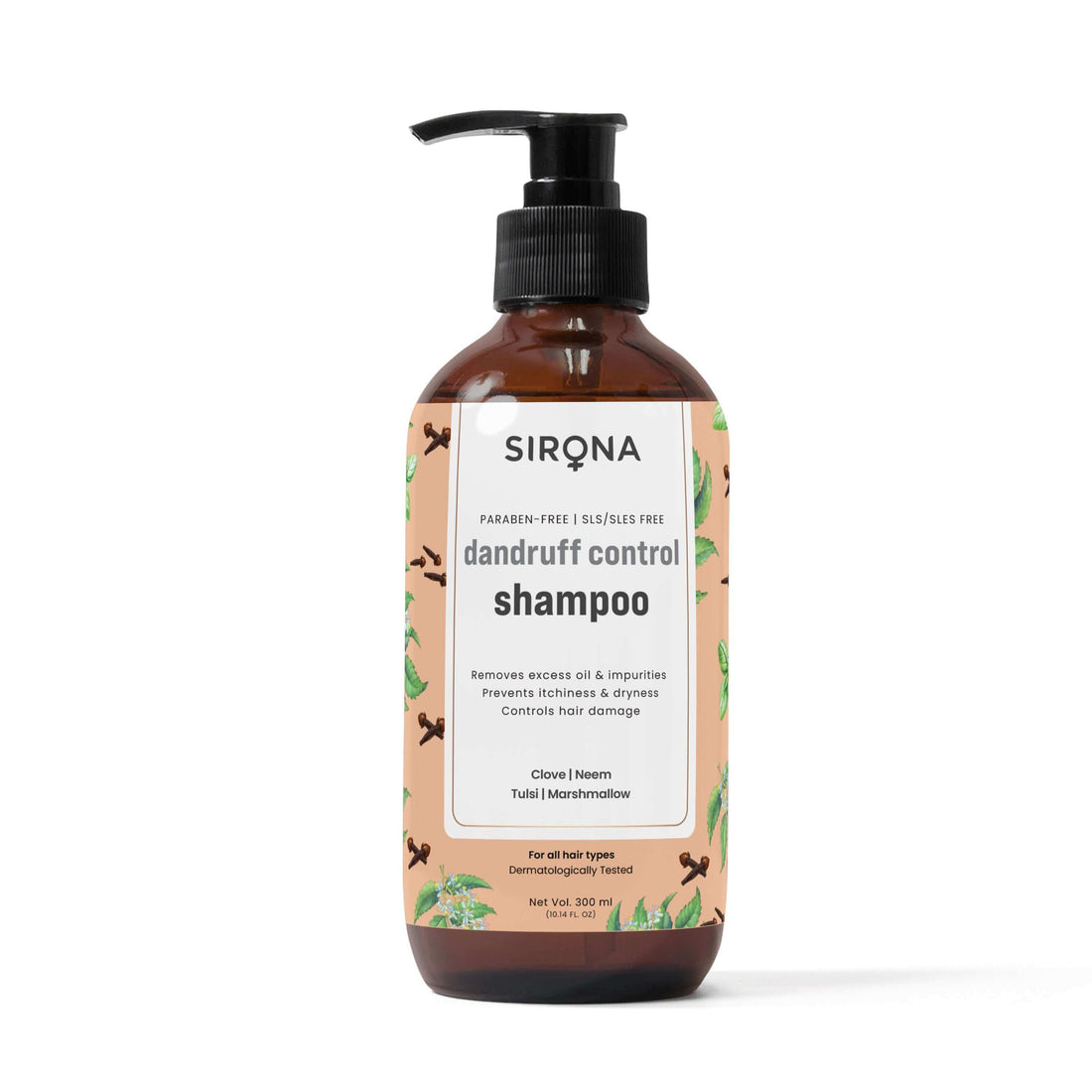 Dandruff Control Shampoo with Marshmallow, Neem &amp; Tulsi (300ml)