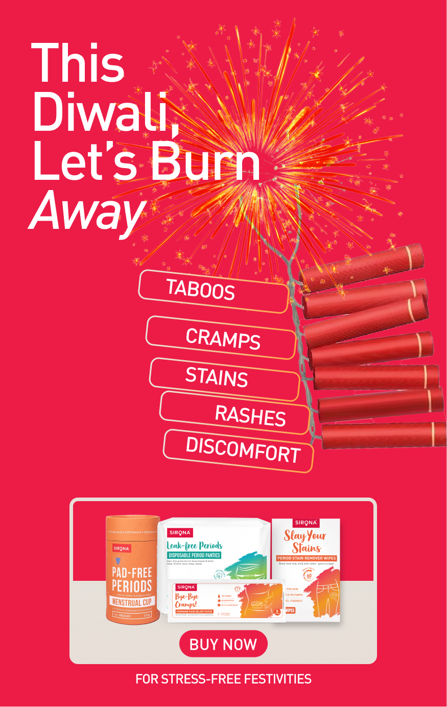 Product promo with fireworks on red background