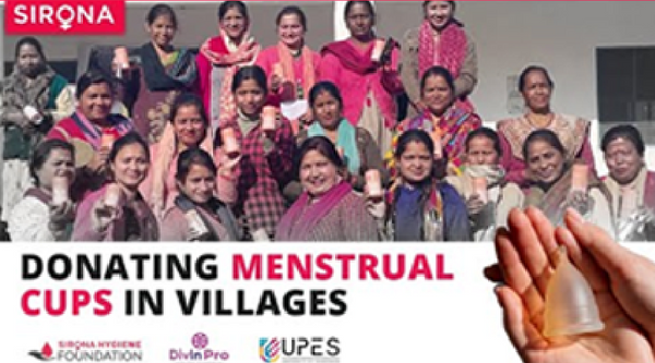 DONATING MENSTRUAL CUPS IN VILLAGES
