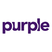 Purple logo on a white background