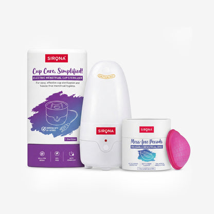 Menstrual Disc | Electric Sterilizer Combo
