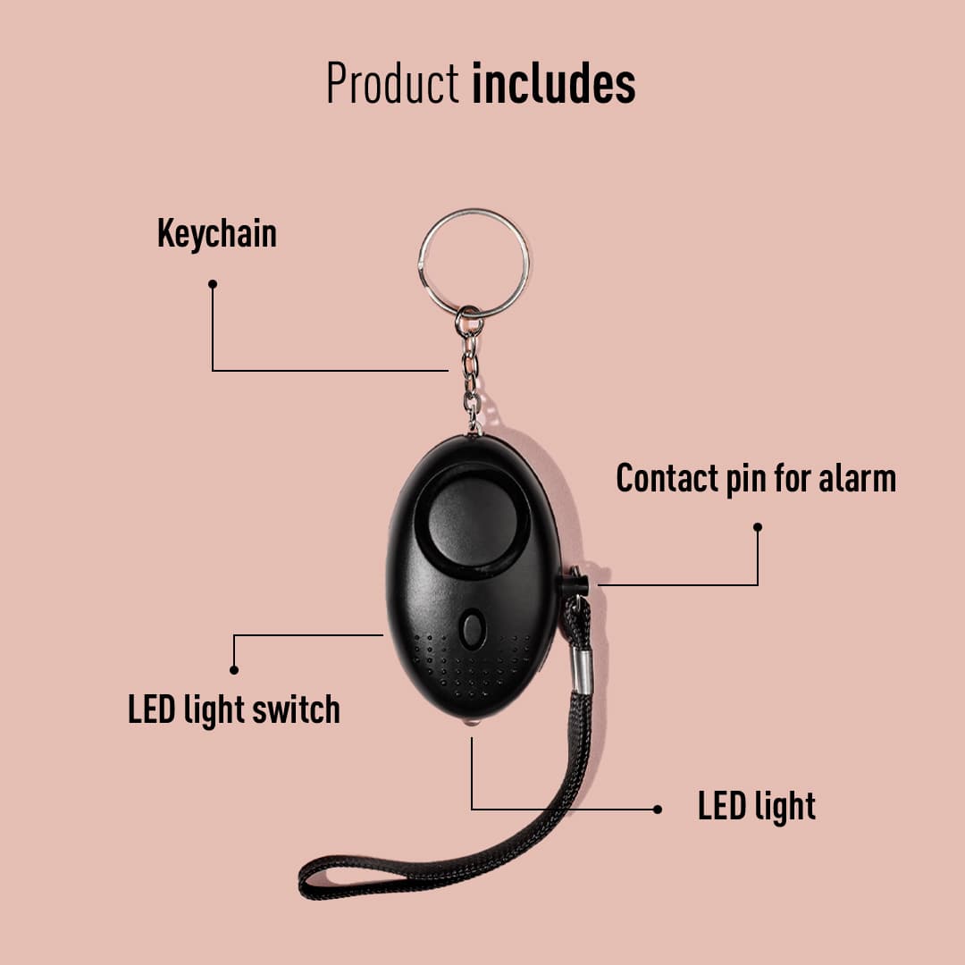 Sirona Impower Emergency Alarm for Women | 130 DB Sound, LED Light, Multi-Purpose, Easy-to-Carry, Light &amp; Portable, High Powered, SOS Alarm