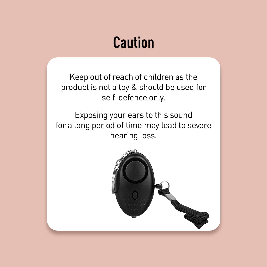 Sirona Impower Emergency Alarm for Women | 130 DB Sound, LED Light, Multi-Purpose, Easy-to-Carry, Light &amp; Portable, High Powered, SOS Alarm