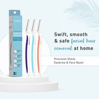 Sirona Eyebrow &amp; Face Razor for Women | Painless Facial Hair Removal for Women, Razor for Eyebrow, Upper Lip, Forehead &amp; Chin - (Pack of 3)