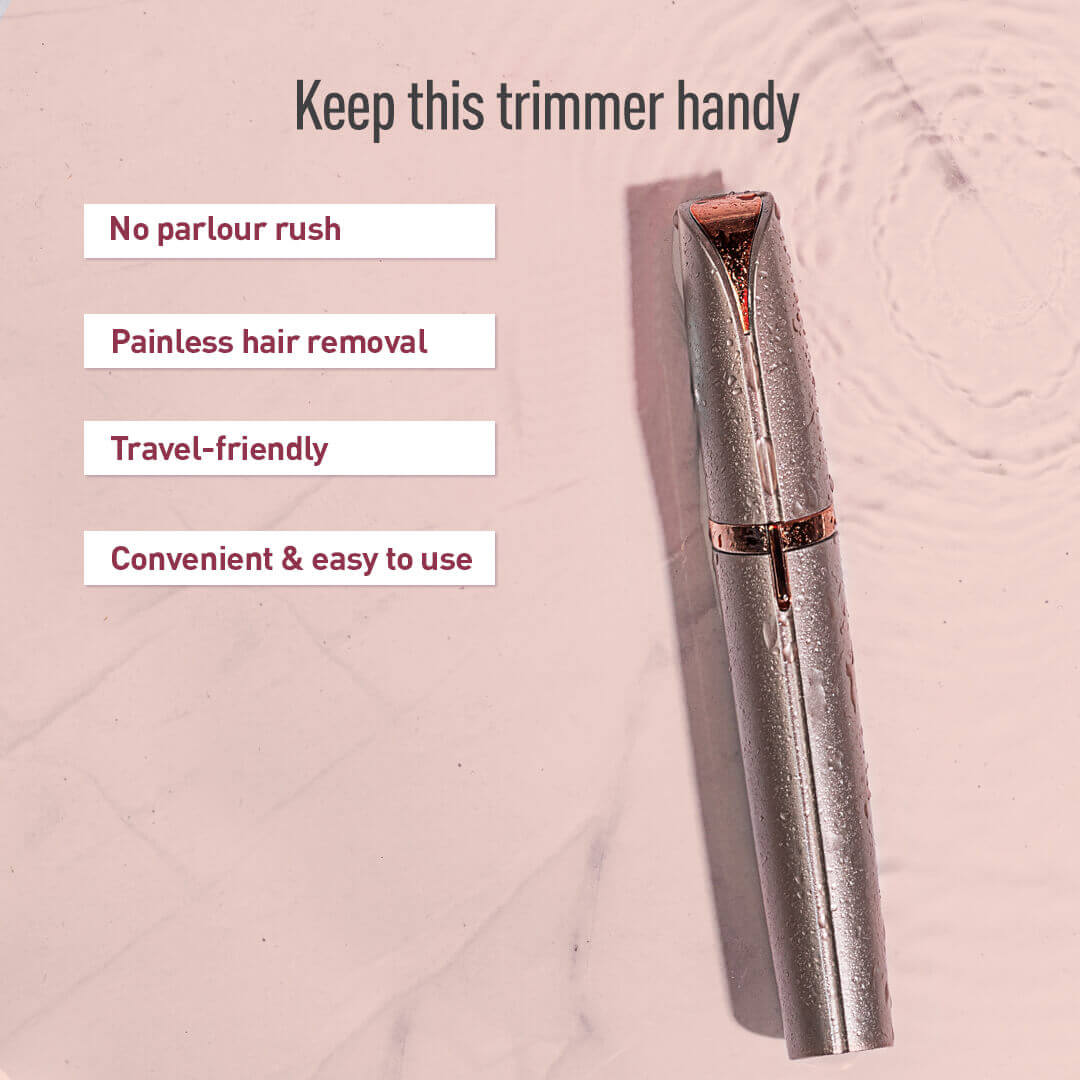 Sirona Electric Eyebrow Trimmer for Women | Painless Eyebrow Trimmer, 360° Precision Trim, Battery Operated, Travel friendly, Brow Trimmer