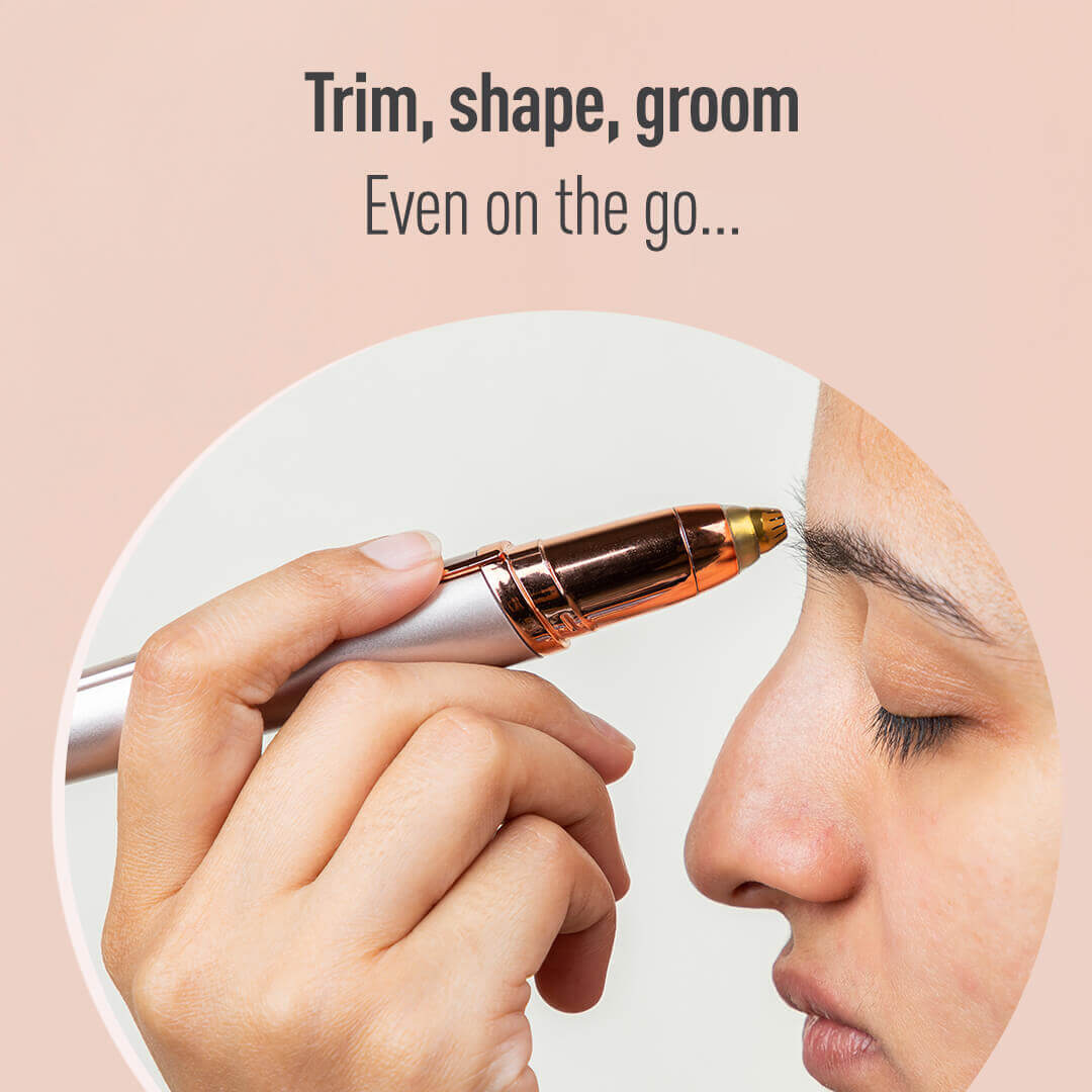 Sirona Electric Eyebrow Trimmer for Women | Painless Eyebrow Trimmer, 360° Precision Trim, Battery Operated, Travel friendly, Brow Trimmer