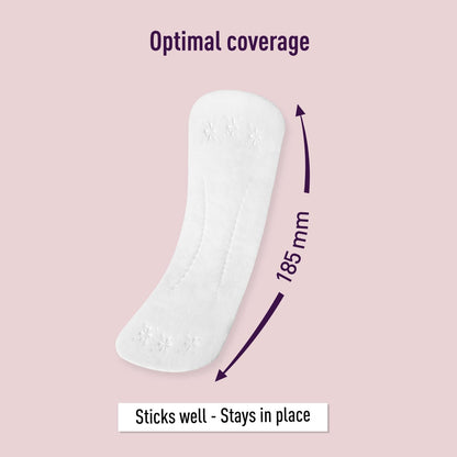 Sirona Dry Comfort Daily Use Panty Liners | Cotton Panty Liner Pads for Women, Leakproof, Toxin Free, Up to 8 Hr Protection - 4 Liners