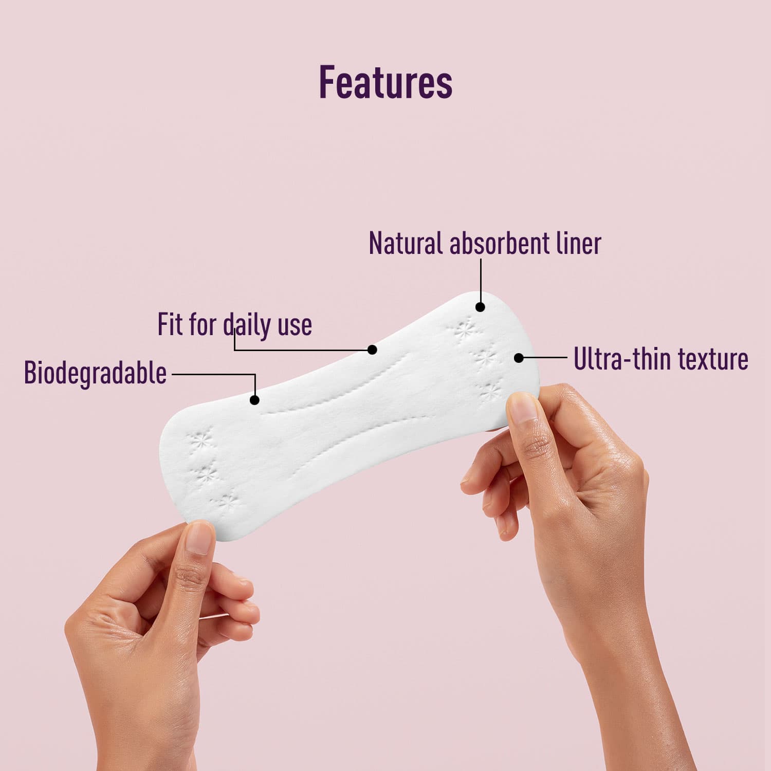 Sirona Dry Comfort Daily Use Panty Liners | Cotton Panty Liner Pads for Women, Leakproof, Toxin Free, Up to 8 Hr Protection - 4 Liners