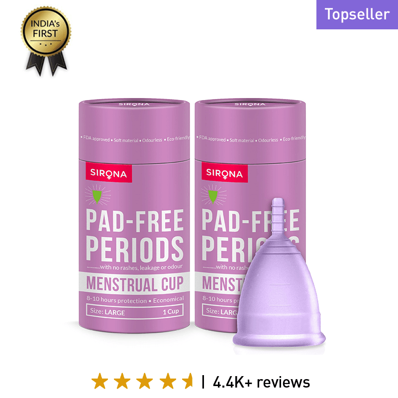 Reusable Menstrual Cup Duo- Odour &amp; Rash Free, Leakage Proof, Ultra Soft &amp; Comfortable (Pack of 2)