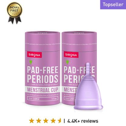 Reusable Menstrual Cup Duo- Odour &amp; Rash Free, Leakage Proof, Ultra Soft &amp; Comfortable (Pack of 2)