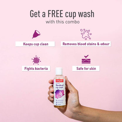 Menstrual Cup Life Combo- FREE Cup Wash