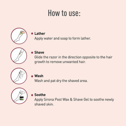 Sirona Mini Travel Cartridge Razor For Women With Free Case| Hair Removal Razor, Replacable Cartridge, Potable &amp; Travel friendly cartridge razor (Pack of 1)