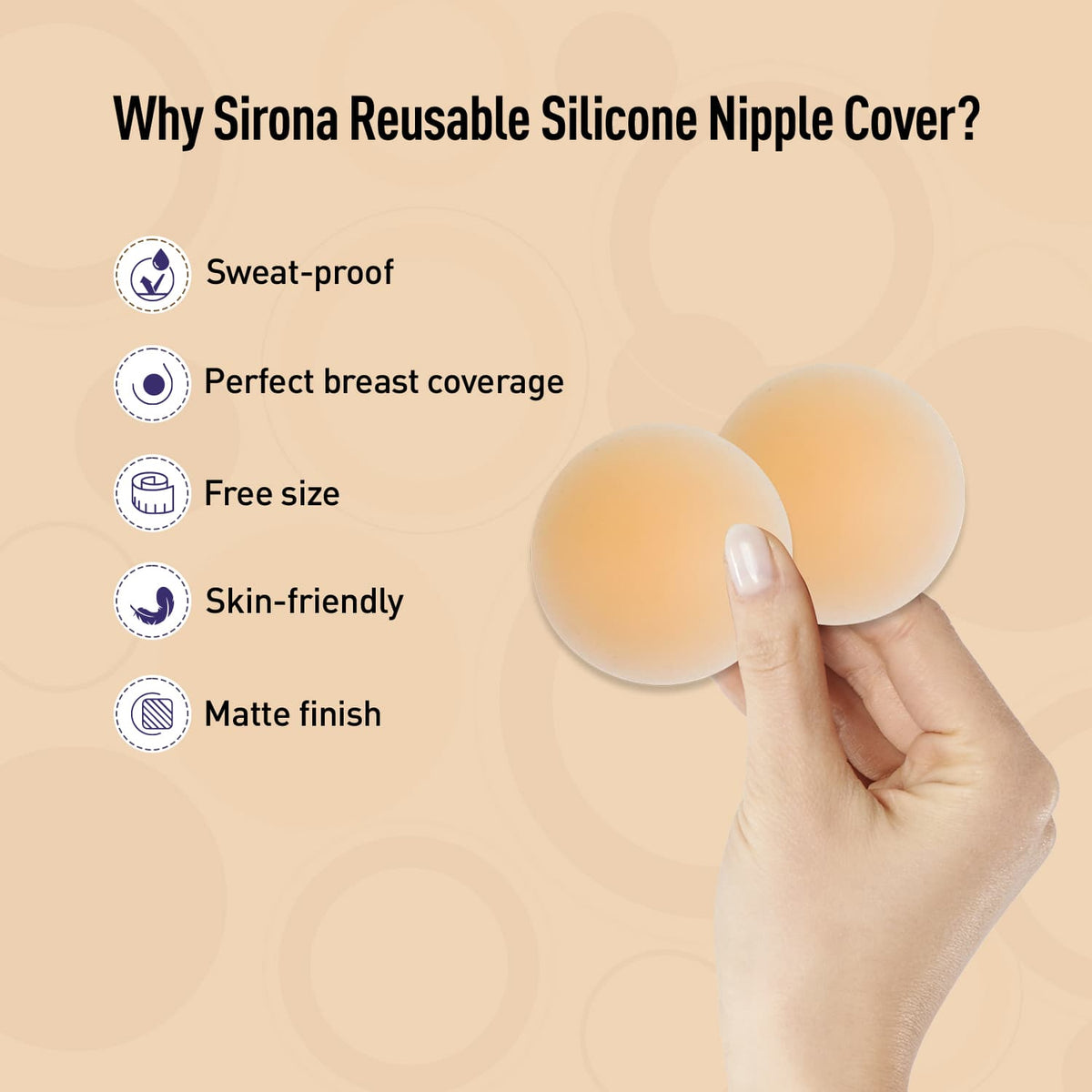 Reusable Silicone Nipple Cover for Women