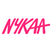 Pink 'NYKAA' logo on a white background