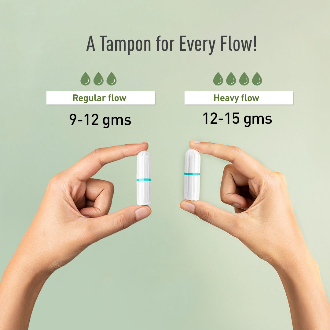 Sirona 100 % Organic Cotton Tampons for Heavy Flow , Biodegradable Tampon, Ultra Soft &amp; Leak Proof, FDA Approved, Toxin Free - (18 Pcs)