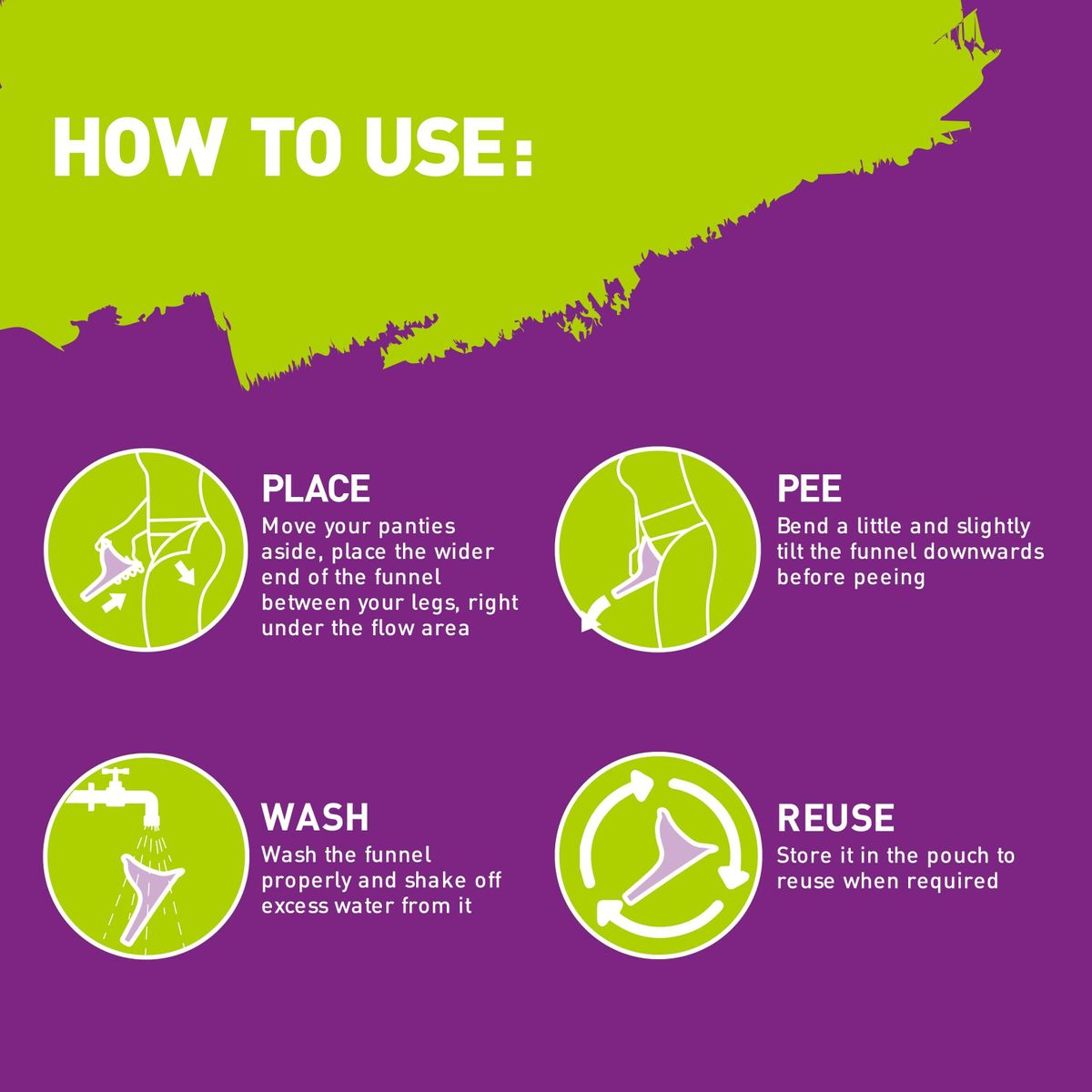 PeeBuddy Reusable Female Urination Device (1 Pack of 1 Device)