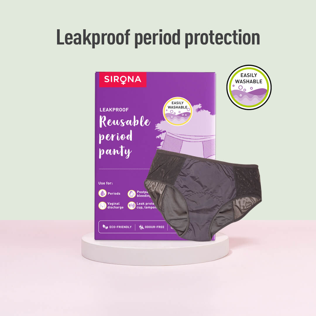 Reusable Period Panty for Women | Manage Heavy Flow, Leakproof, For Postpartum Bleeding &amp; Vaginal Discharge (Pack of 1)