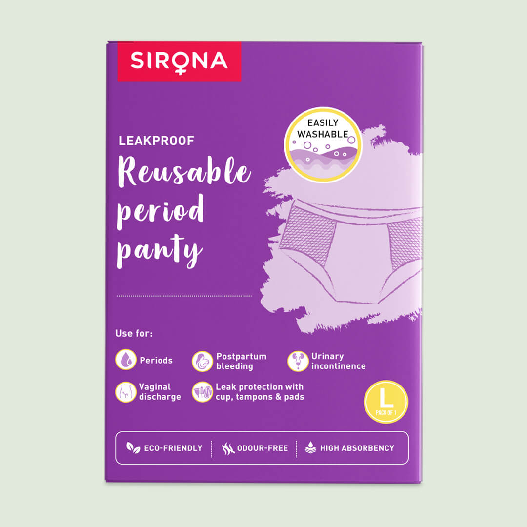 Reusable Period Panty for Women | Manage Heavy Flow, Leakproof, For Postpartum Bleeding &amp; Vaginal Discharge (Pack of 1)