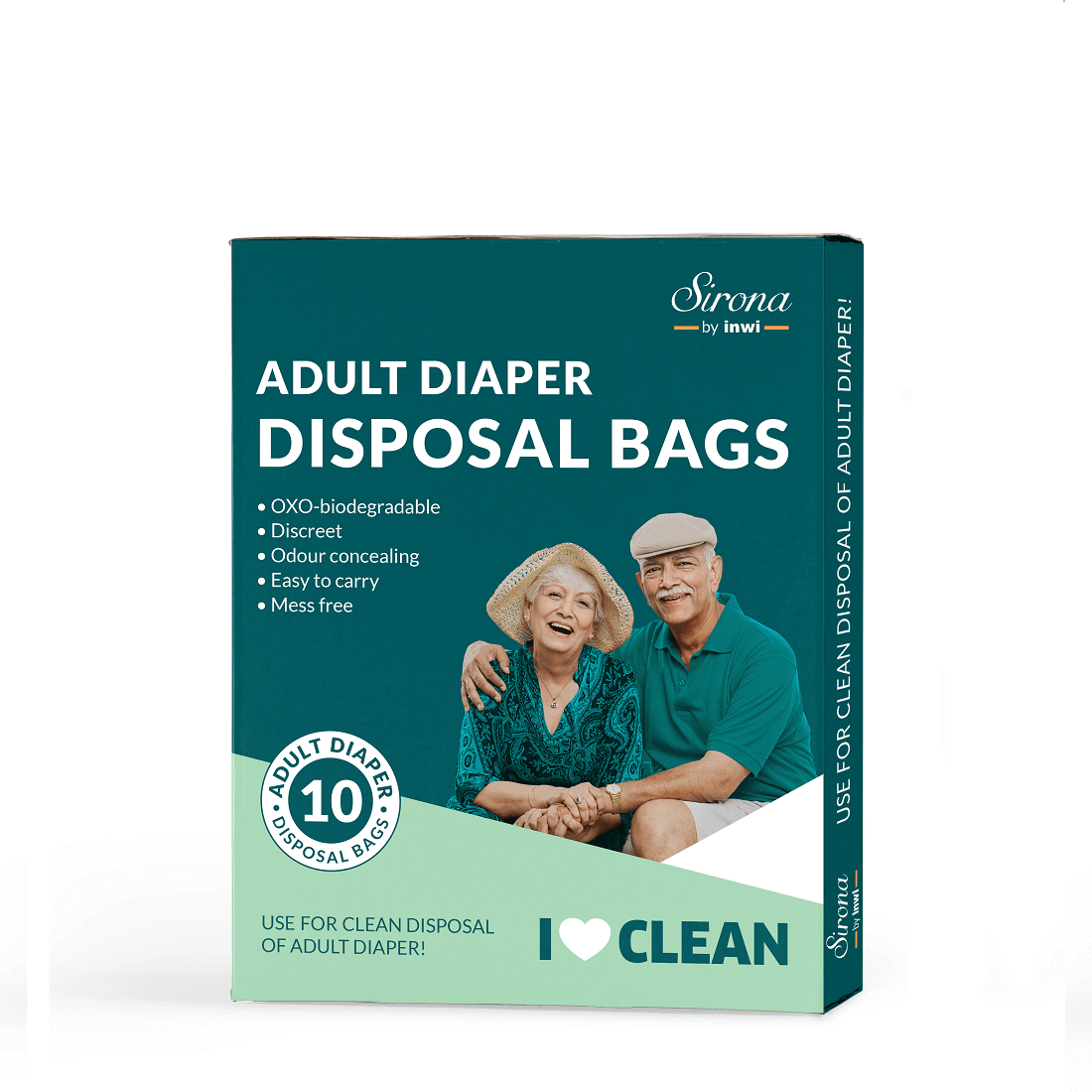 Adult Diaper Disposable Bags (1 Pack of 10 Bags)