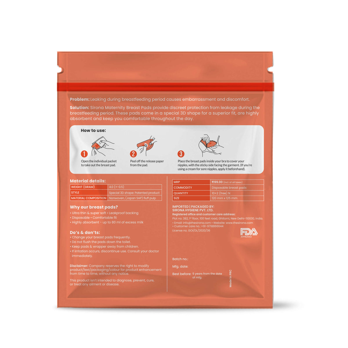 Premium Disposable Maternity Breast Pads