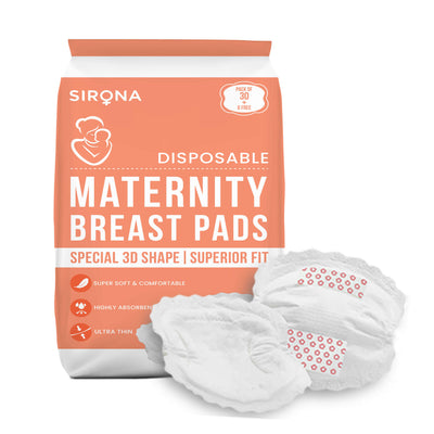 Premium Disposable Maternity Breast Pads (Pack of 36 Pads)
