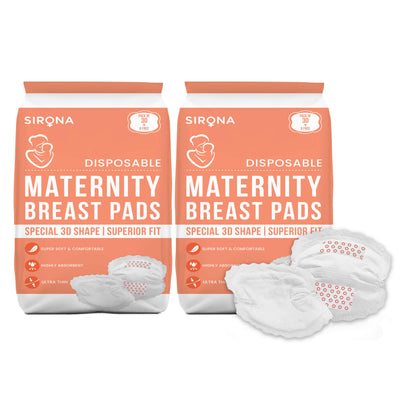 Premium Disposable Maternity Breast Pads (Pack of 72 Pads)