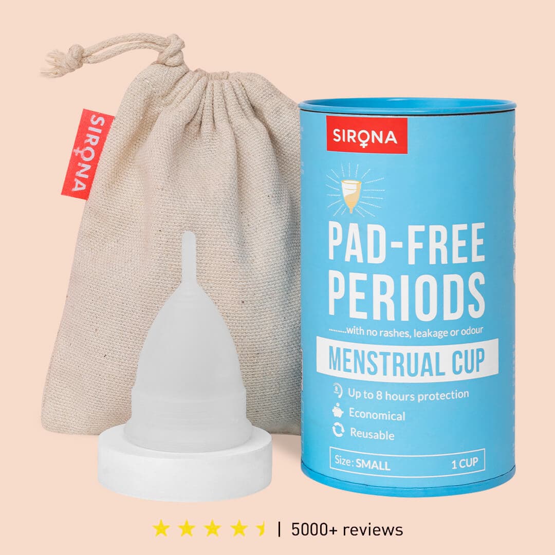 Sirona Reusable Menstrual Cup with Pouch