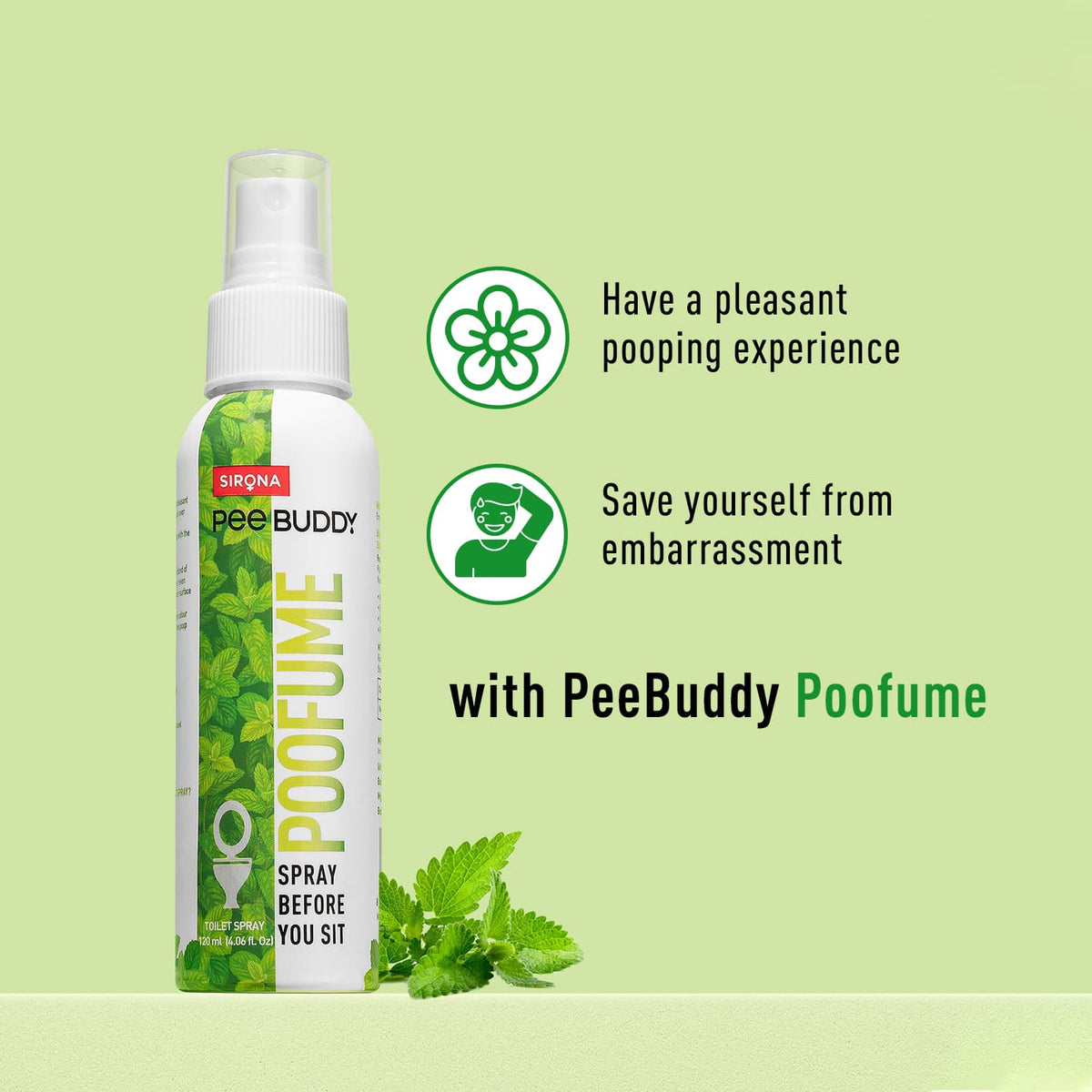 PeeBuddy PooFume For Odour Free Poop Experience - 120ml