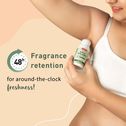Sirona Underarm Deodorant Roll On with Prebiotics, Controls Body Odour, 48 hour Fragrance Retention, Alcohol Free - 50ml
