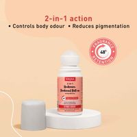 Sirona Underarm Deodorant Roll On with Prebiotics, Controls Body Odour, 48 hour Fragrance Retention, Alcohol Free - 50ml