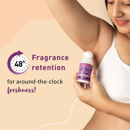 Sirona Underarm Deodorant Roll On with Prebiotics, Controls Body Odour, 48 hour Fragrance Retention, Alcohol Free - 50ml