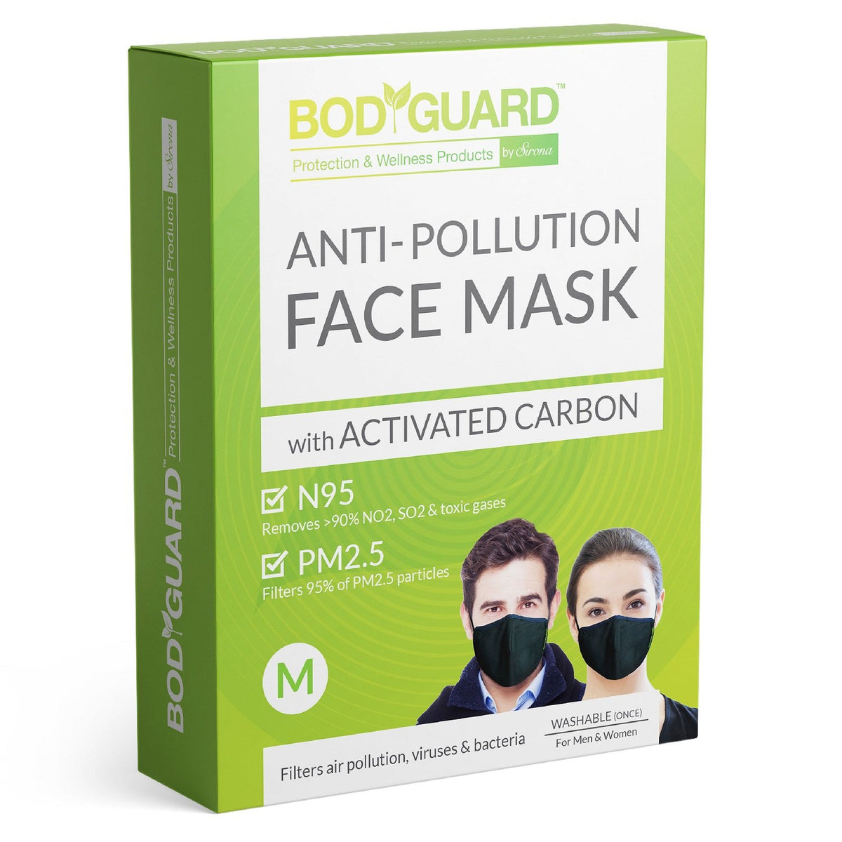 BodyGuard N95 + PM2.5 Reusable Pollution Mask - Pee Buddy