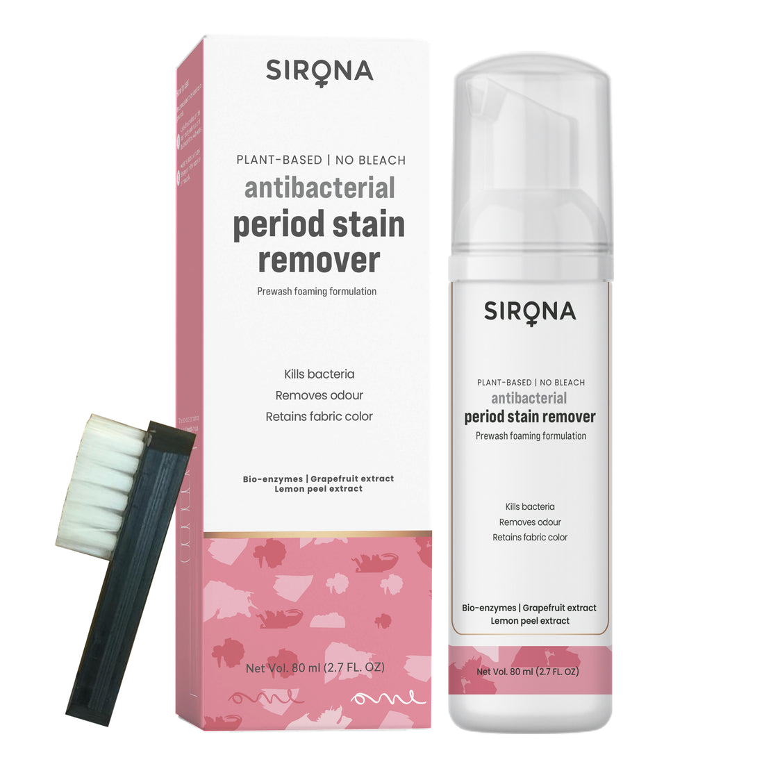Sirona Antibacterial Period Stain Remover – 80g