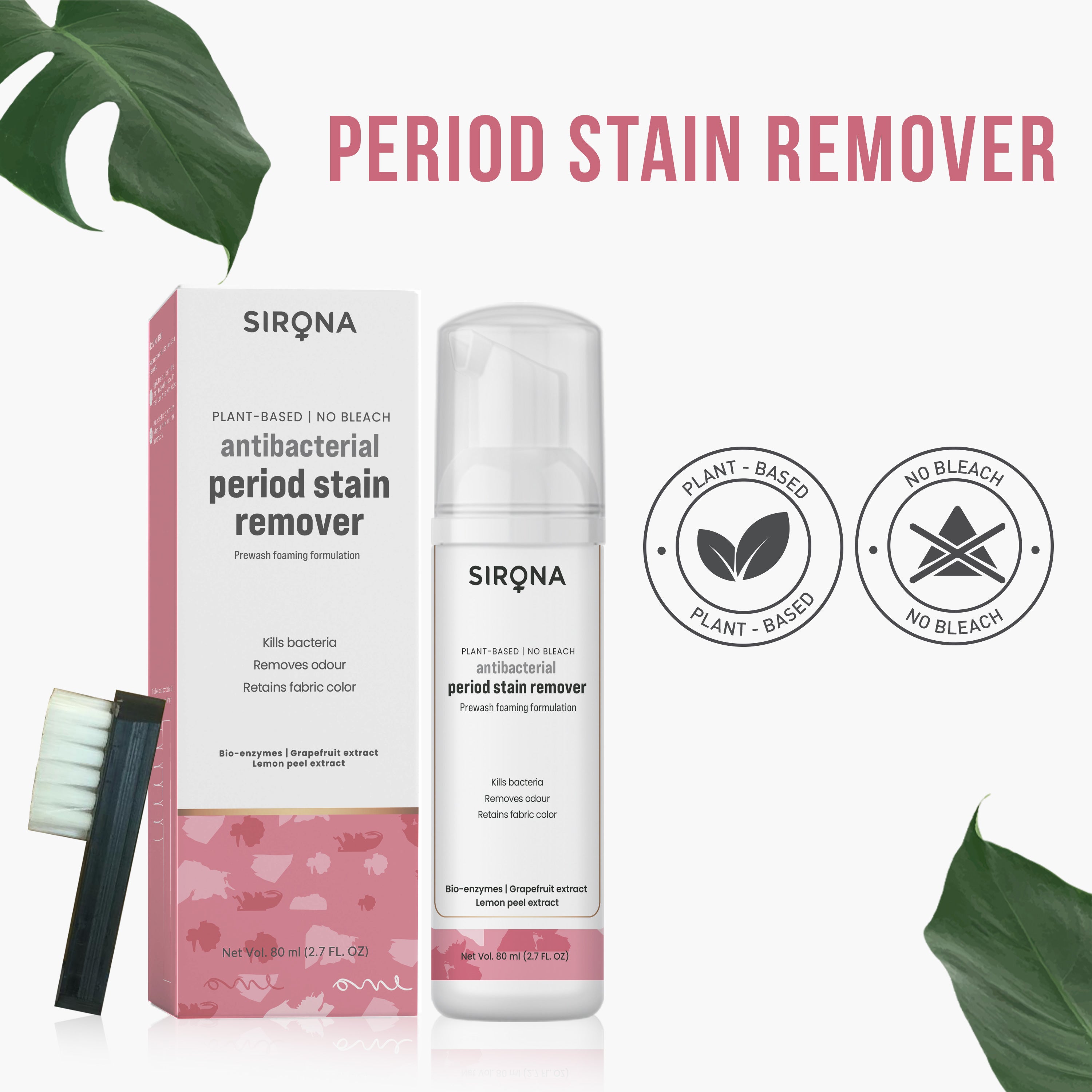 Sirona Antibacterial Period Stain Remover – 80g