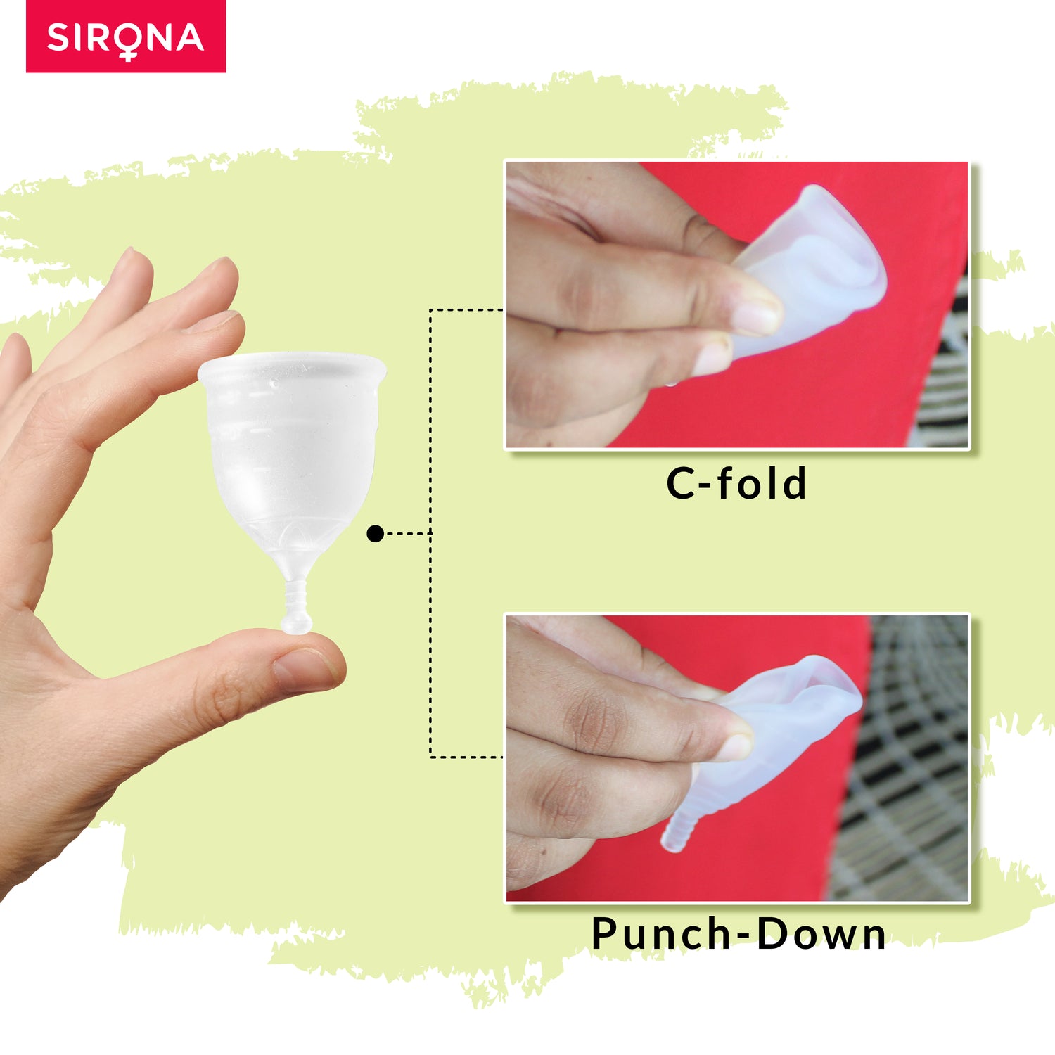 Menstrual Cup with Pain Patch &amp; Small Panty Liners
