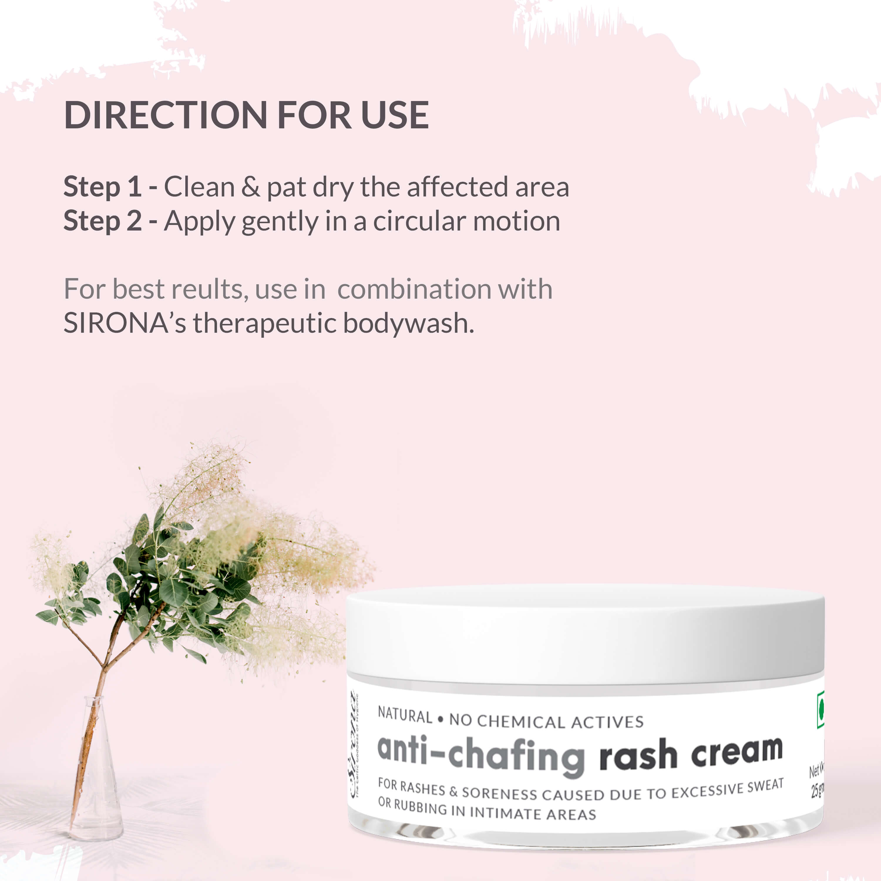 Period Comfort Kit - Pain Patch , Intimate Wash (200ml), Rash Cream