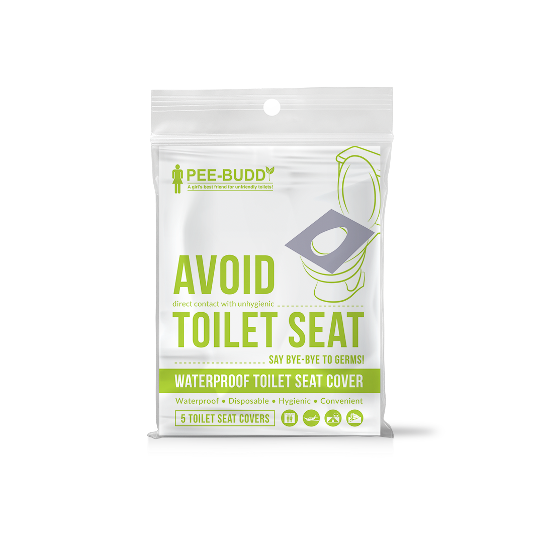 PeeBuddy Waterproof Toilet Seat Covers - 5 Sheets - Pee Buddy