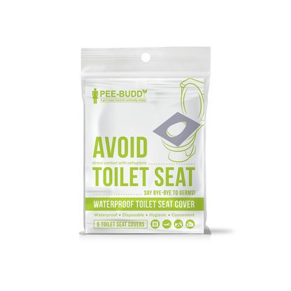 PeeBuddy Waterproof Toilet Seat Covers - 5 Sheets - Pee Buddy